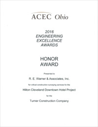 ACEC Ohio Honor Award-Cleveland Hilton Post